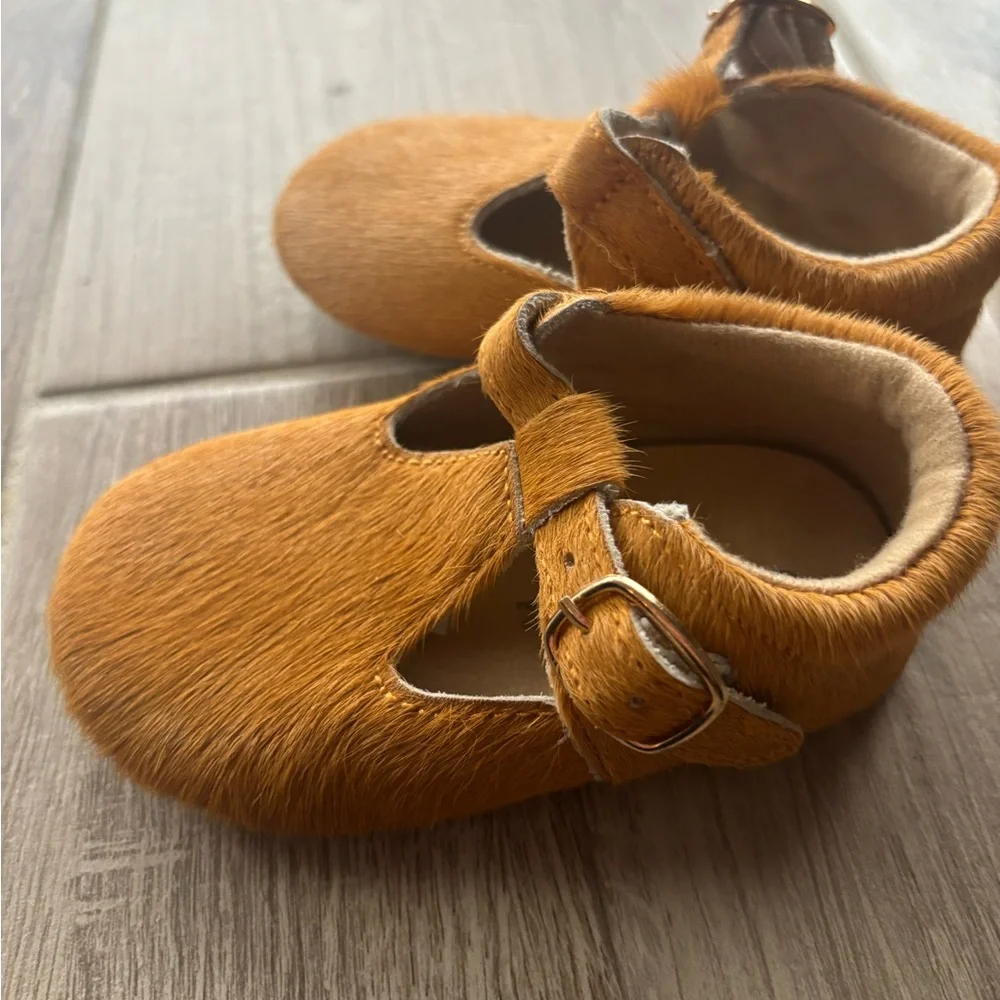 Adorable Tan Baby Walker Shoes size 18-24 months